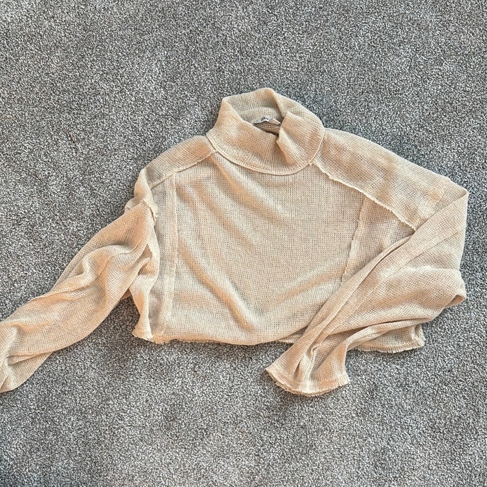 Elegant Cream Turtleneck Sweater